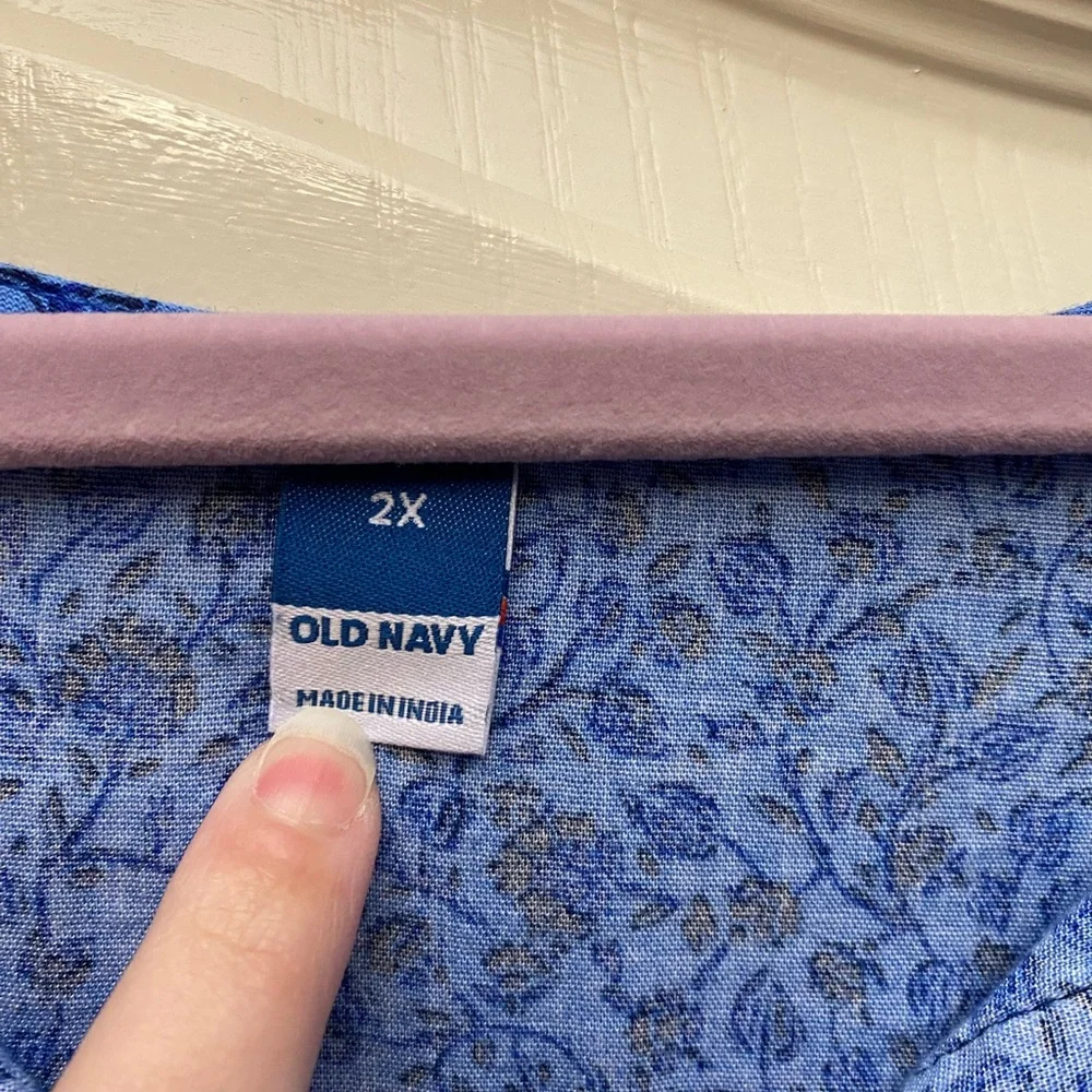 Old Navy print peasant dress - Picture 2 of 4